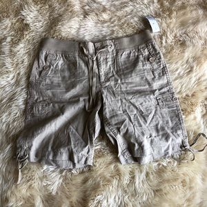 Y2K Vintage Capri with Ties and Stretchy Waistband